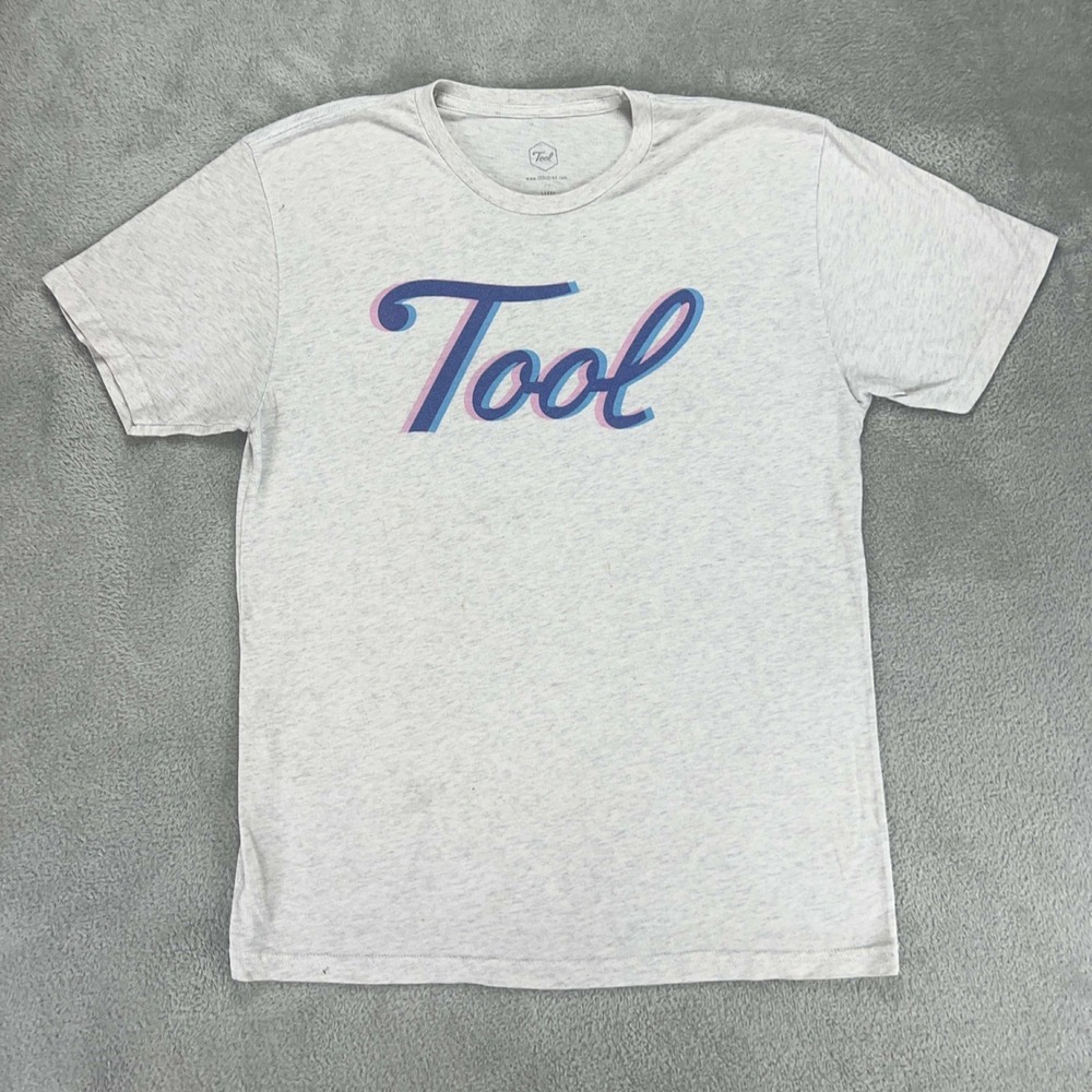 Tool Band T-Shirt Graphic Print Short‎ Sleeve Crew Neck Tee Top Large